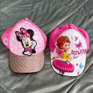 Disney Minnie Mouse and Bonjour Butterfly Pink Caps